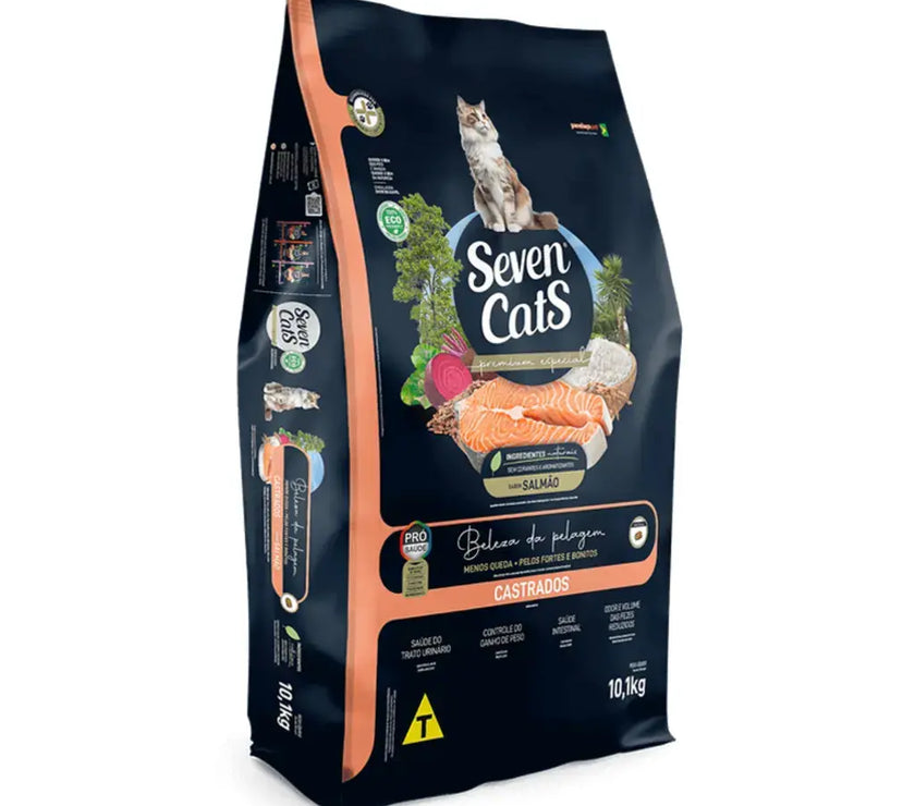 Seven Cats Coat Beauty Sterilized Cat Food Salmon 10.1kg Seven Cats