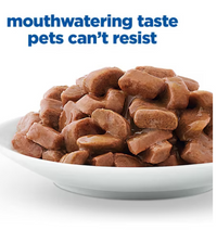 Hill's Vet Essentials Multi- Benefit+ Weight Low fat +High Fibre Wet Cat Food with Slow-cooked Chicken 12x85g
