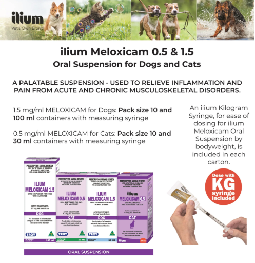 Ilium Meloxicam Suspension 0.5 for Cats 10ml