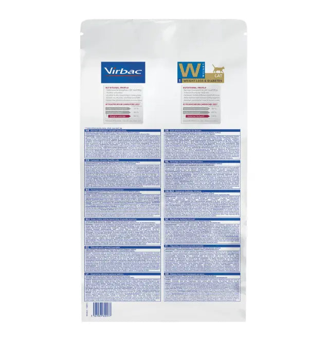 Virbac HPM W1 Weight Loss & Diabetes Dry Cat Food Virbac