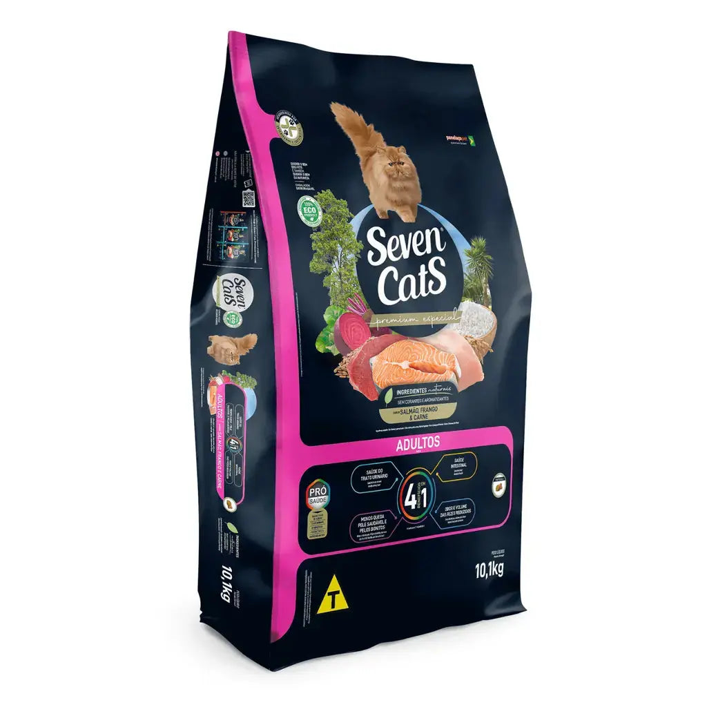 Seven Cats for Adult 4in1 Meat,Salmon & Chicken 10.1kg Seven Cats