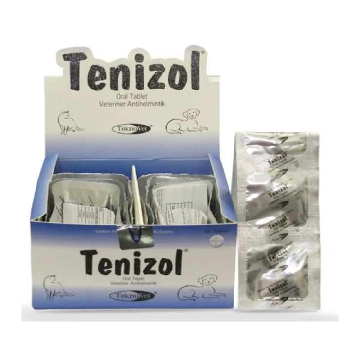 Teknovet Tenizol Deworming, Endoparasite & Anthelmintic Oral Tablet for Dog & Cat