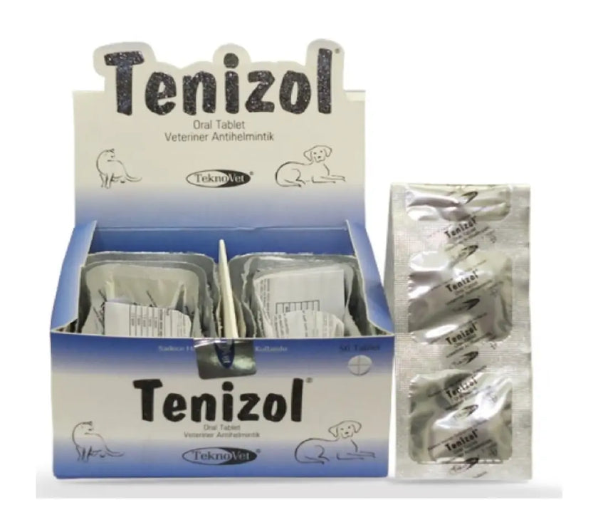 Teknovet Tenizol Deworming, Endoparasite & Anthelmintic Oral Tablet for Dog & Cat