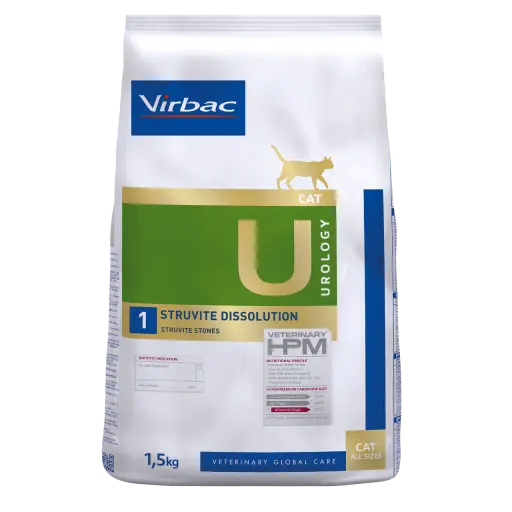 Virbac HPM U1 Cat Urology Dissolution Dry Food Virbac