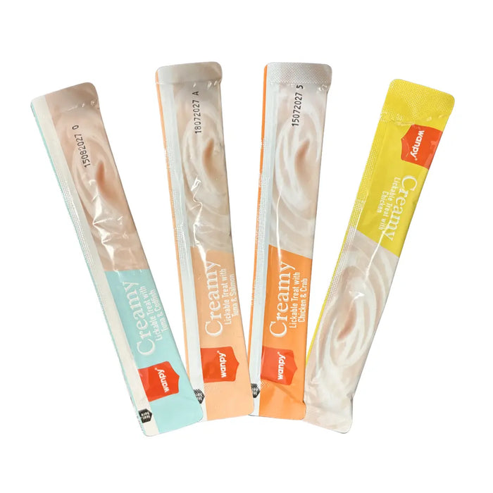 WANPY CREAMY TREAT ASSORTED MIX FLAVOR 14G WANPY