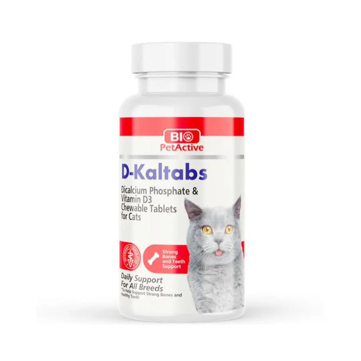 Bio Petactive D-Kaltabs Cat (Calcium Tablets for Cats)