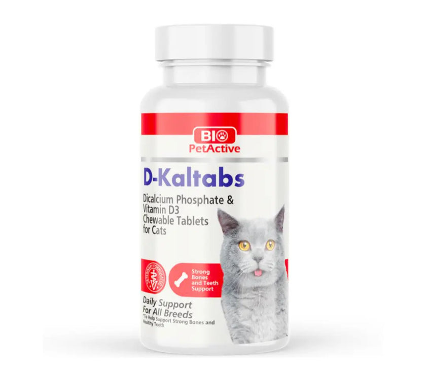 Bio Petactive D-Kaltabs Cat (Calcium Tablets for Cats)