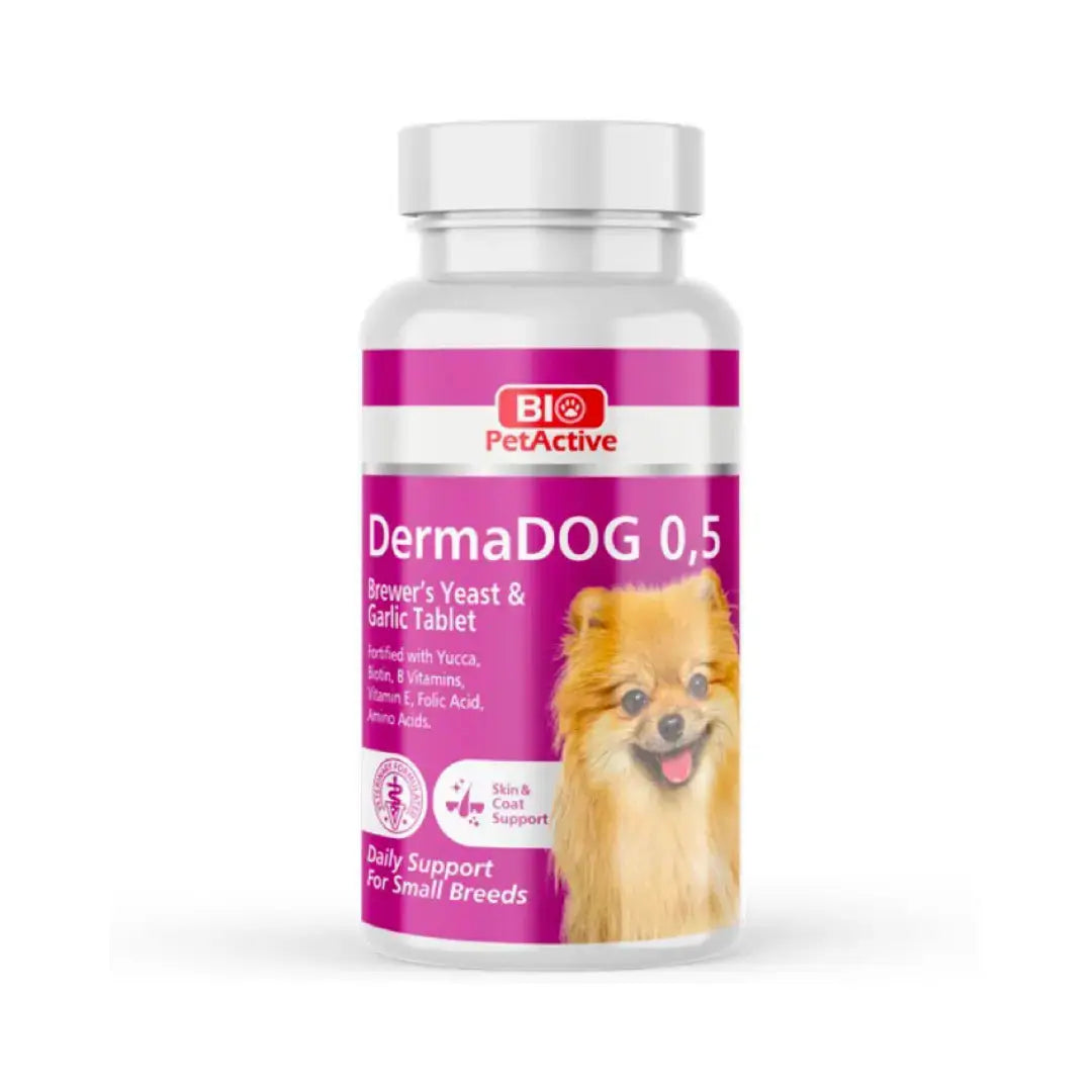 Bio PetActive Dermadog 0.5 Small Breed Garlic and Brewers Yeast Tablet 60tabs Bio PetActive