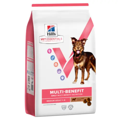 Hill's Vet Essentials Multi-Benefit Adult 1-6 Dry Dog Food Lamb and Rice Hills