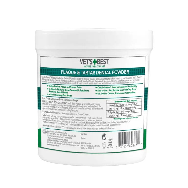 Vet’s Best Advanced Dental Powder for Dogs 90g VET'S BEST