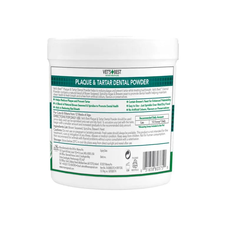 Vet’s Best Advanced Dental Powder for Cats 45g VET'S BEST