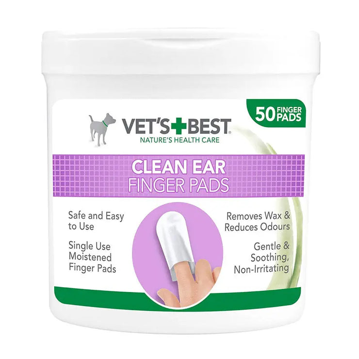 Vet’s Best Clean Ear Finger Pads 50 Pads VET'S BEST