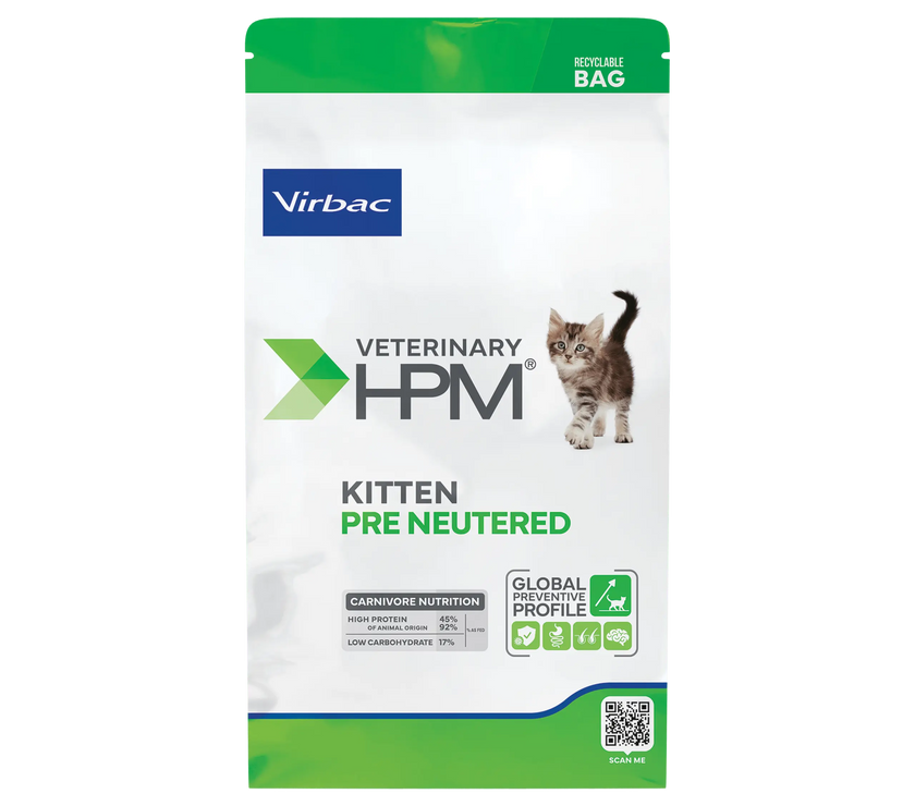 Virbac HPM Pre Neutered Dry Food for Kittens Virbac