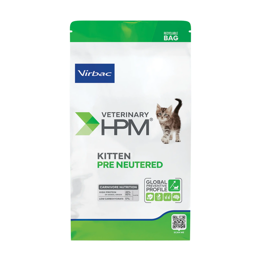 Virbac HPM Pre Neutered Dry Food for Kittens Virbac