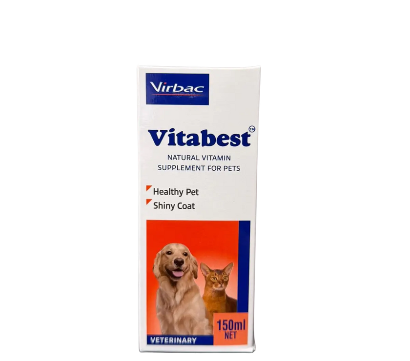 Vitabest Natural Vitamin Syrup Supplement for Pets 150ml Virbac