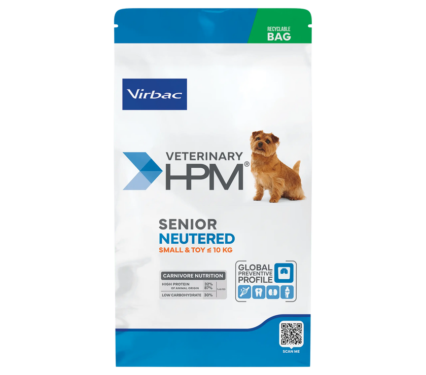 Virbac HPM Senior Neutered Small & Toy for Small and Mini Senior Dogs Virbac