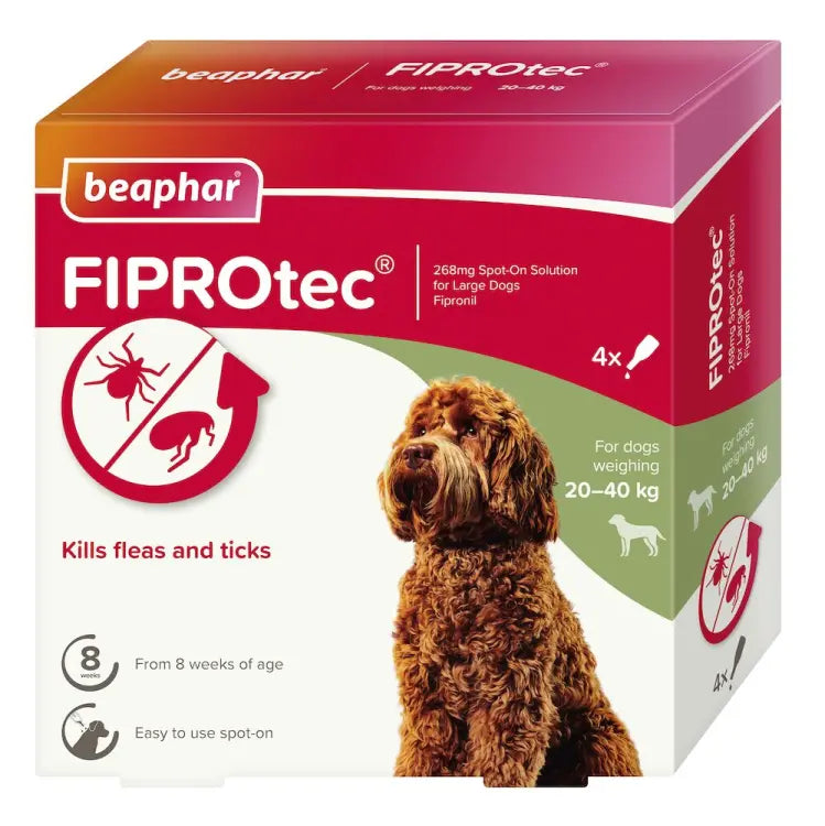 Beaphar Fiprotec for Large Dog - 4 Pipettes Beaphar