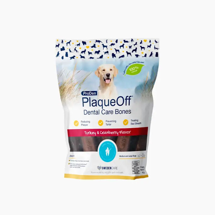 ProDen PlaqueOff Dental Care Bones 482G Sweden Care
