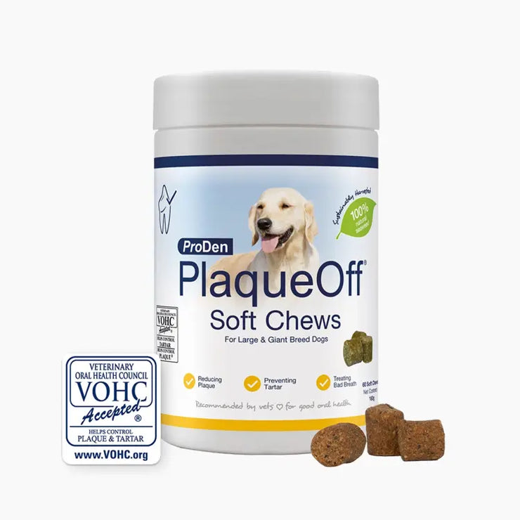 ProDen PlaqueOff Soft Chews for Large and Giant Dog 60 chews 180g Intervetclinic
