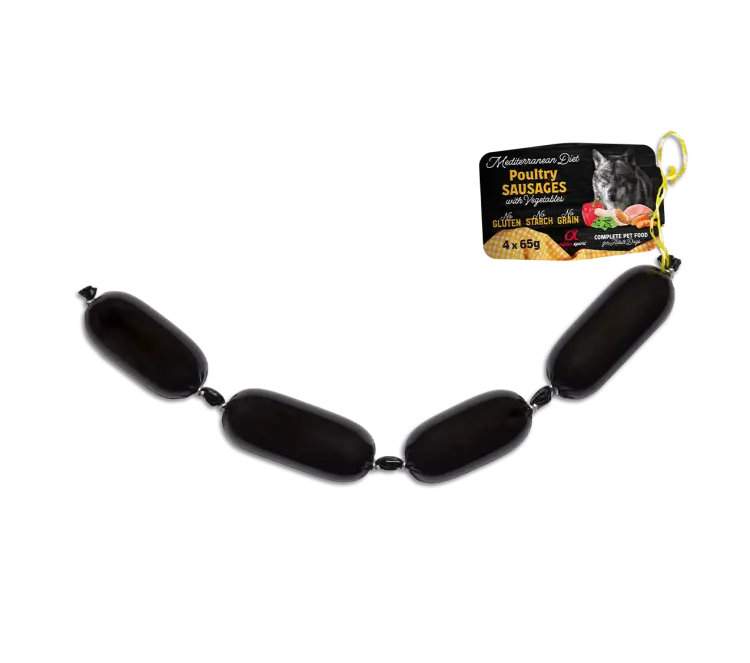 Alpha Spirit Mediterranean Sausages with Vegetables 4 x 65g Alpha Spirit