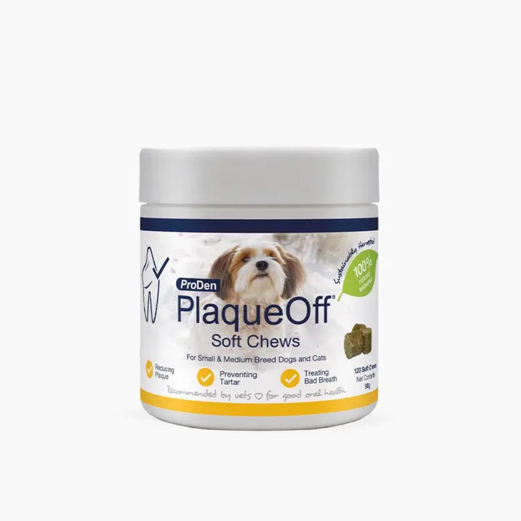 ProDen PlaqueOff Soft Chews for Small and Medium Dogs 120 chews 90g PRODEN