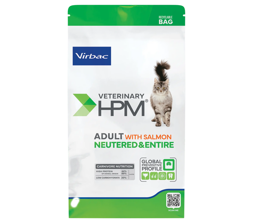 Virbac HPM Adult Salmon Neutered & Entire Cat Virbac