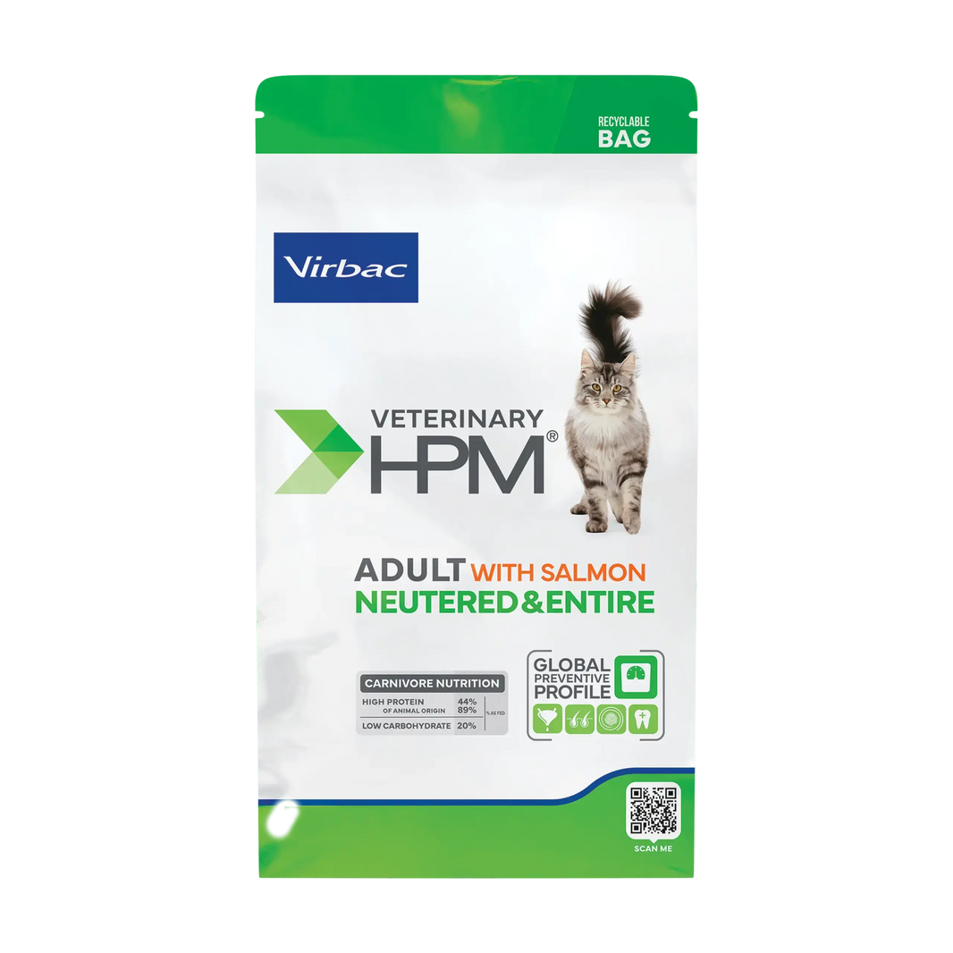 Virbac HPM Adult Salmon Neutered & Entire Cat Virbac