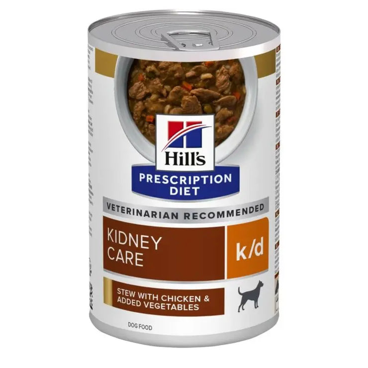 Hill’s Prescription Diet k/d Canine Stew with Chicken & added Vegetables Dog Food 354g Hills