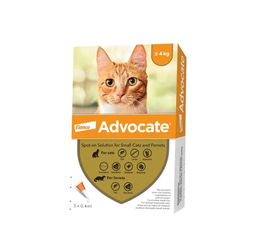 Advocate for Small Cats up to 4kg 0.4ml Elanco