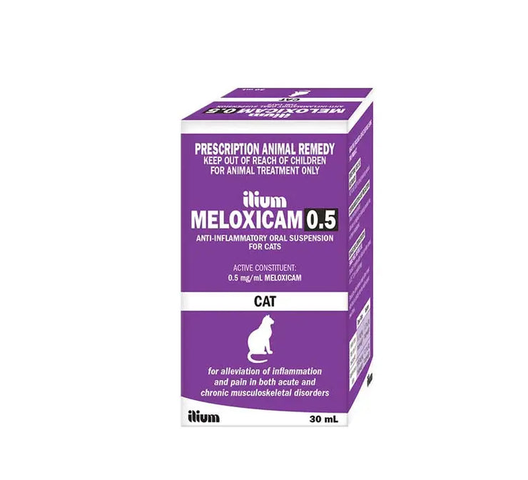 Ilium Meloxicam Suspension 0.5 for Cats 30ml Troy Laboratory
