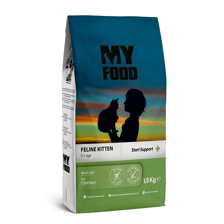MyFood Kitten Dry Food with Chicken for Start Support 1.5kg My Food