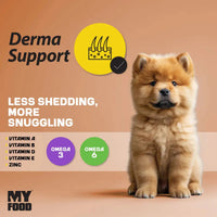 MyFood Puppy Medium & Large Dog Breed Dry Food for Derma Support My Food