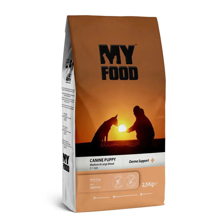 MyFood Puppy Medium & Large Dog Breed Dry Food for Derma Support My Food