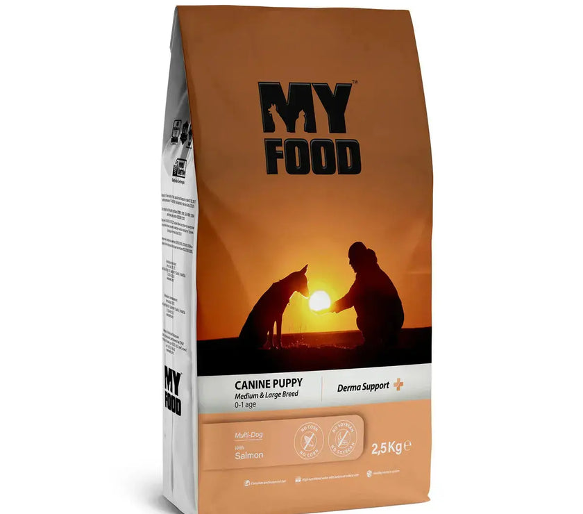 MyFood Puppy Medium & Large Dog Breed Dry Food for Derma Support My Food