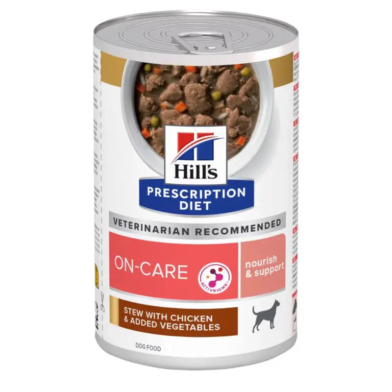 Hill’s Prescription Diet On-Care Stew for Dogs with Chicken &amp; added Vegetables 354g Hills