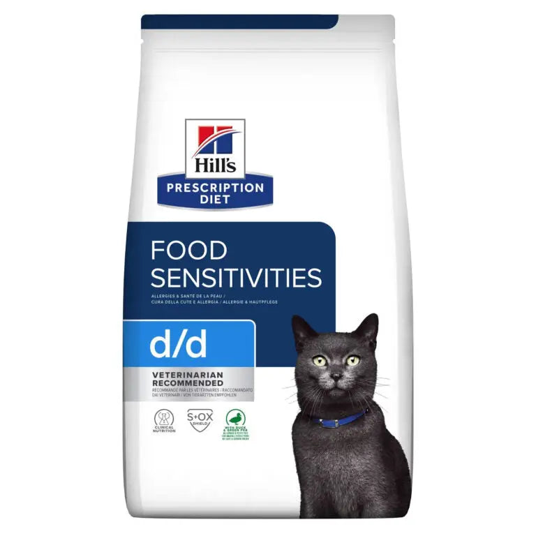 Hill’s Prescription Diet Food Sensitivities d/d Cat Food With Duck & Green Pea 1.5kg Hills