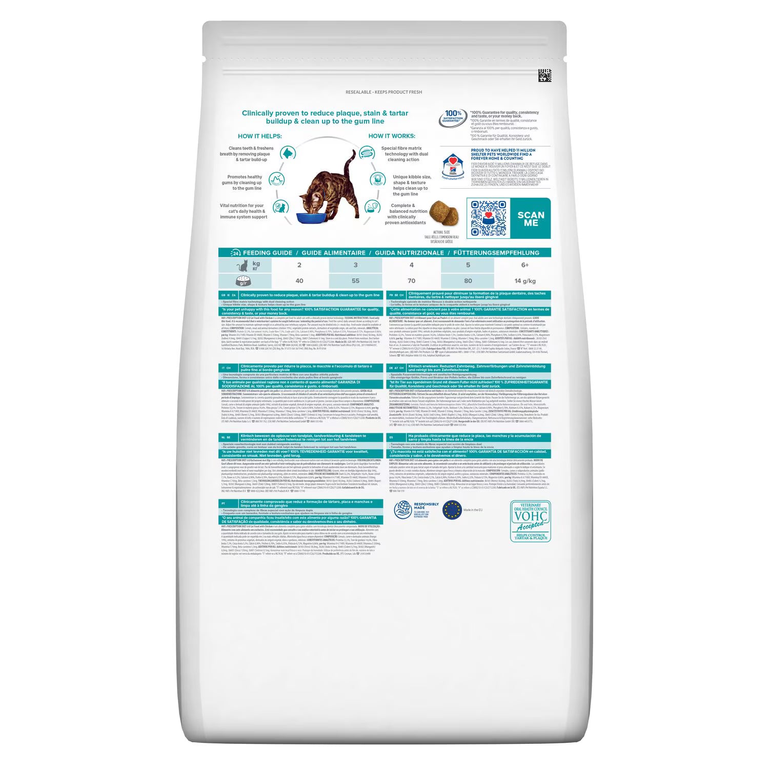 Hill’s Prescription Diet t/d Dental Care Feline Hills