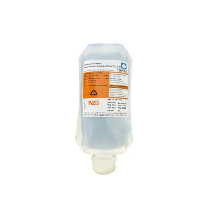Dextrose 5% Normal Saline 500 ml Gulf Inject
