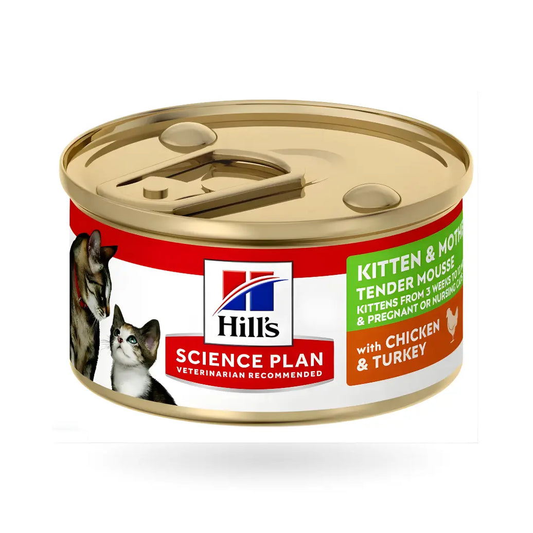 Hill’s Science Plan Kitten & Mother Mousse wet cat food with Chicken & Turkey 85g Hills