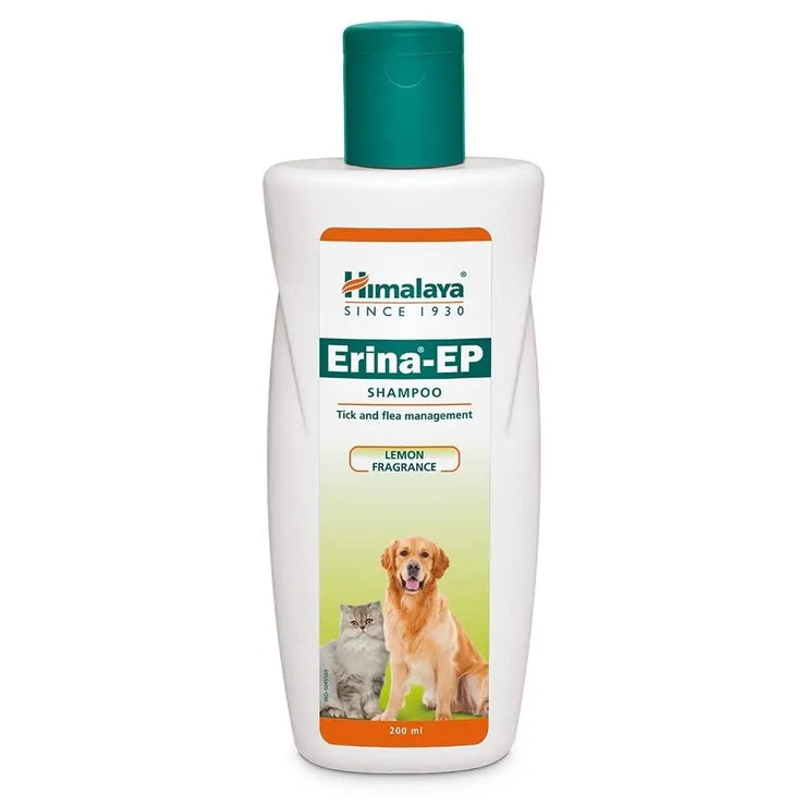 Himalaya Erina Shampoo Tick & Flea Management for Pet Lemon Fragrance 200ml