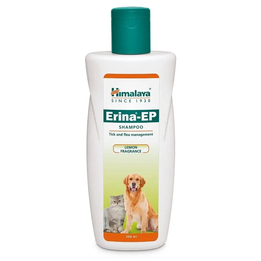 Himalaya Erina Shampoo Tick & Flea Management for Pet Lemon Fragrance 200ml