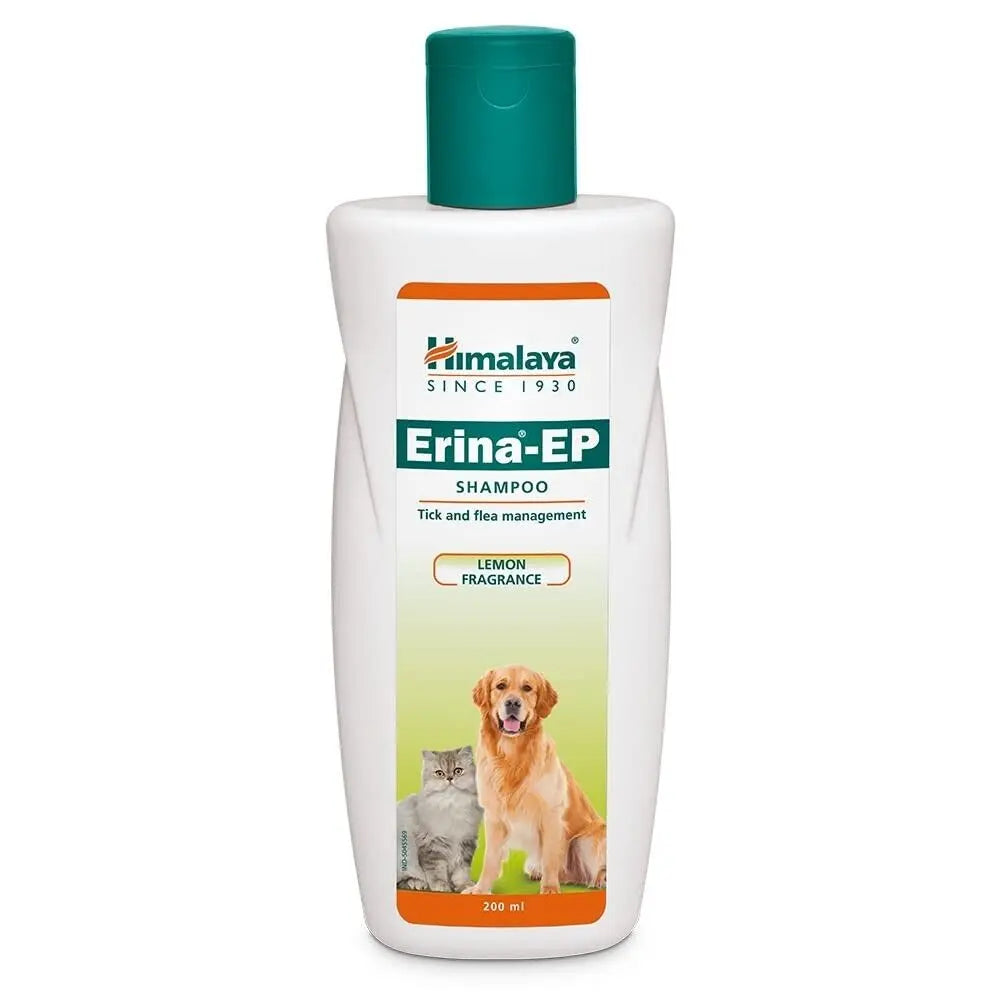 Himalaya Erina Shampoo Tick & Flea Management for Pet Lemon Fragrance 200ml