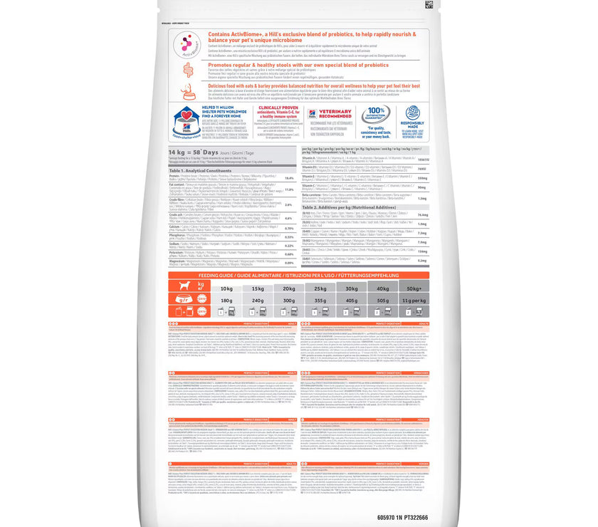 Hill's Science Plan Perfect Digstion Adult 1+ Medium Dog Food with Chicken & Brown Rice Hills