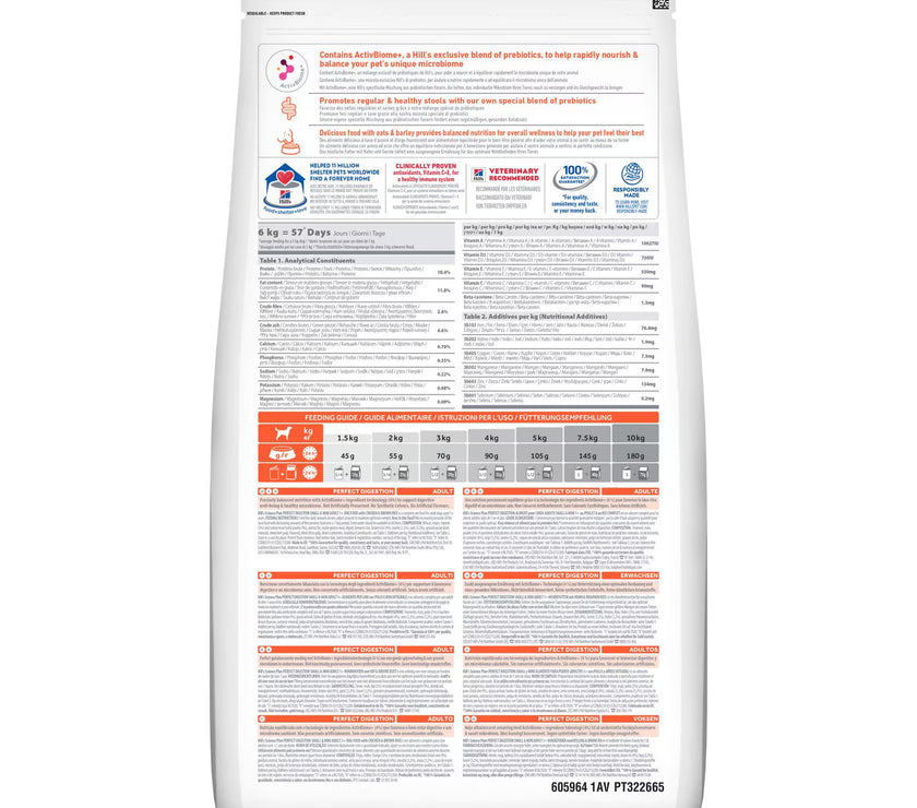 Hill's Science Plan Perfect Digestion Adult 1+ Small and Mini Dog Food with Chicken & Brown Rice Hills
