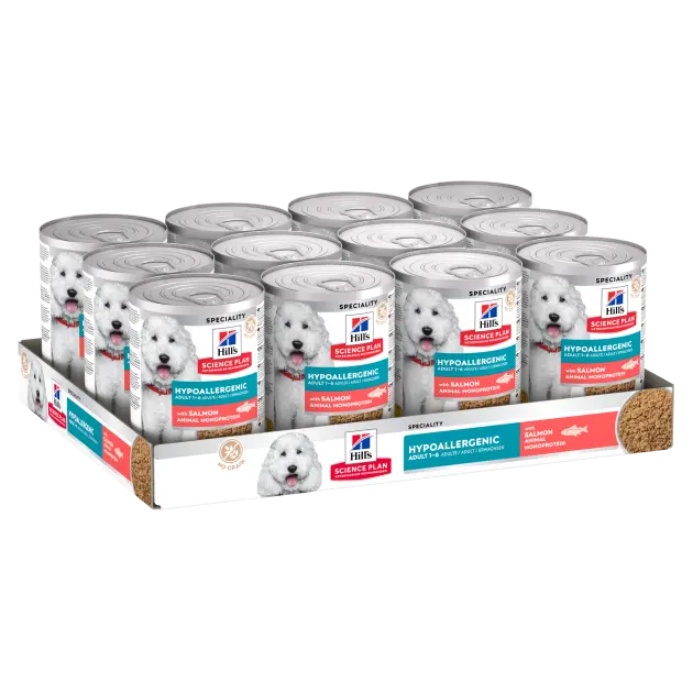 Hill’s Science Plan Hypoallergenic Adult Dry wet Food with Salmon 363g Hills