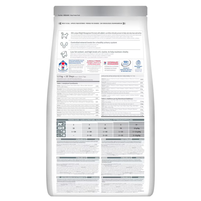 Hill's Science Plan Sterilised Adult Cat Salmon Food Hills