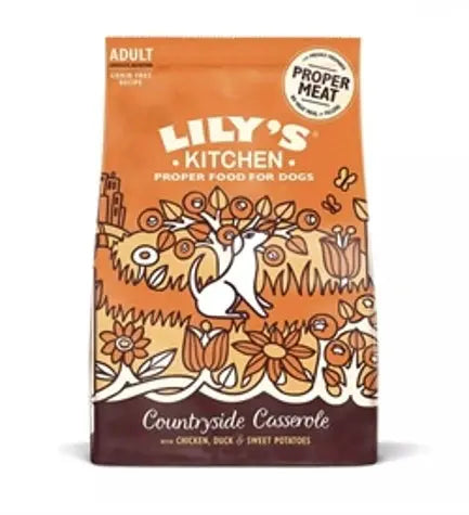 Lily's Kitchen Countryside Casserole with Chicken, Duck & Sweet Potatoes Adult Dry Dog Food Lily's Kitchen