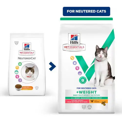 Hill's Vet Essentials Multi-Benefit + Weight Young Adult Dry Cat Food Hills