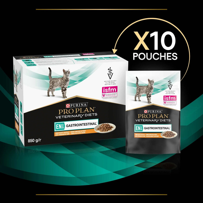 PURINA® PRO PLAN® VETERINARY DIETS FELINE EN GASTROINTESTINAL CHICKEN WET CAT FOOD 10x85g Purina Veterinary Diet