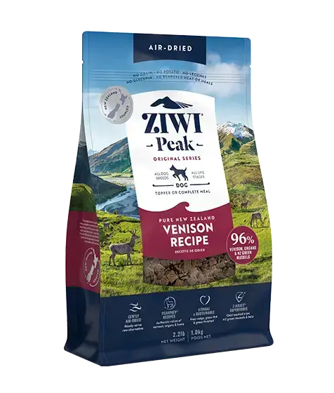 Ziwi Peak Air-Dried Venison Recipe Dry Dog Food Ziwi Peak